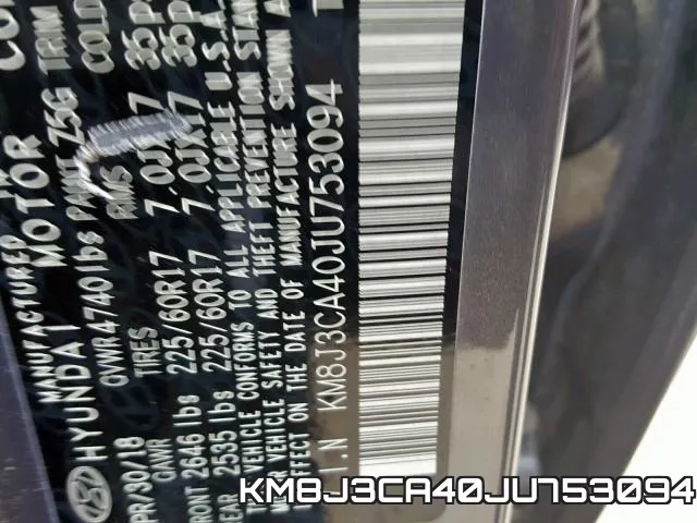 KM8J3CA40JU753094 фото 2