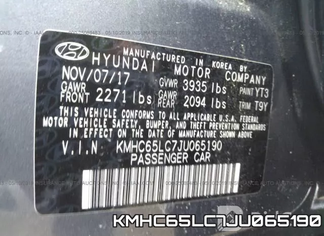 KMHC65LC7JU065190 фото 9