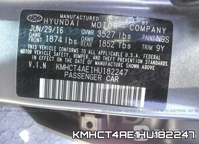 KMHCT4AE1HU182247 фото 10