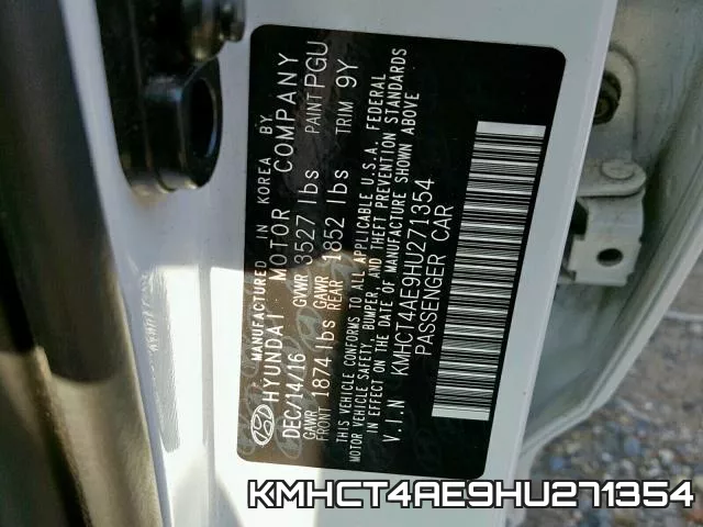 KMHCT4AE9HU271354 фото 2
