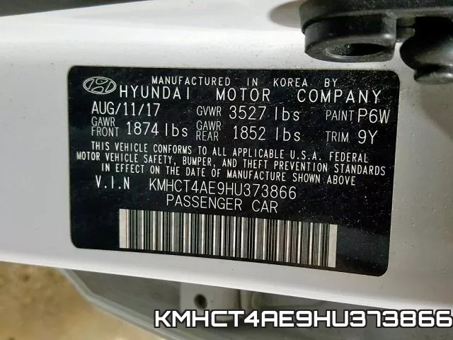 KMHCT4AE9HU373866 фото 2