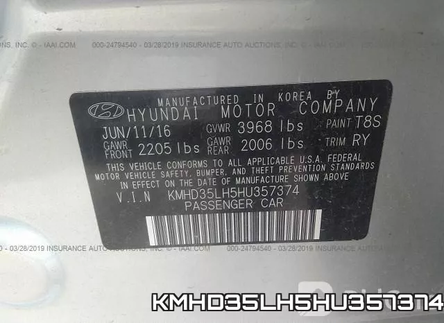 KMHD35LH5HU357374 фото 10