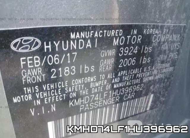 KMHD74LF1HU396962 фото 10