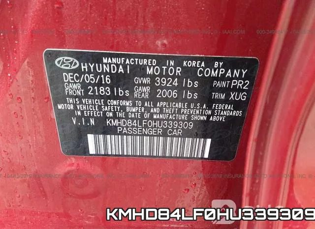 KMHD84LF0HU339309 фото 10
