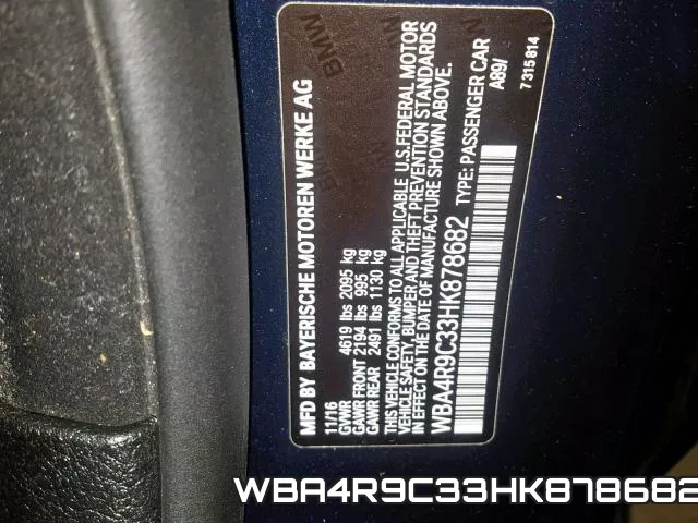 WBA4R9C33HK878682 фото 2
