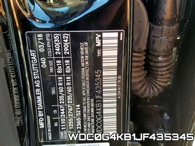 WDC0G4KB1JF435345 фото 2