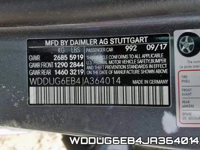 WDDUG6EB4JA364014 фото 2