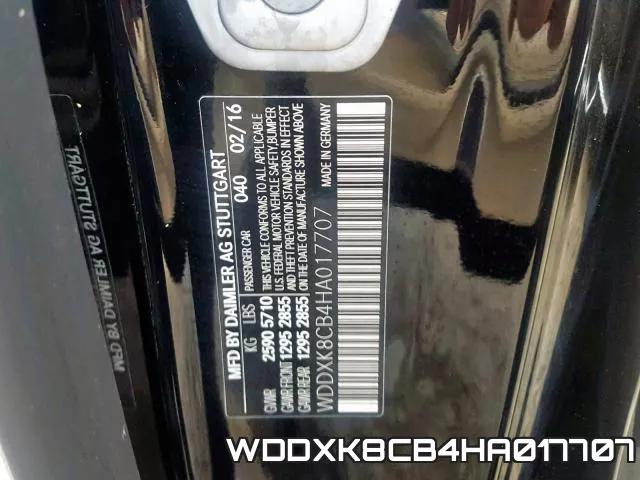 WDDXK8CB4HA017707 фото 2