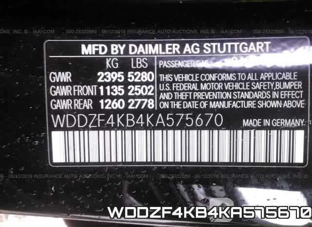 WDDZF4KB4KA575670 фото 10