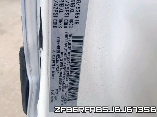 ZFBERFAB5J6J67356 фото 2