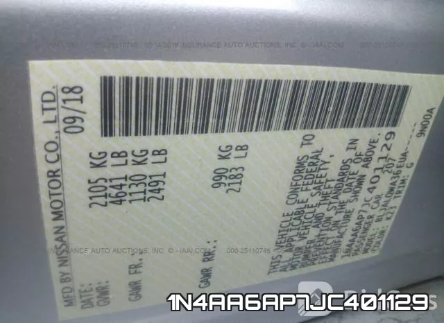 1N4AA6AP7JC401129 фото 10