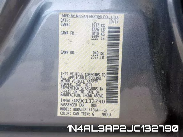 1N4AL3AP2JC132790 фото 2