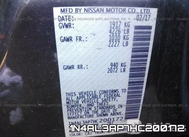 1N4AL3AP7HC200172 фото 10
