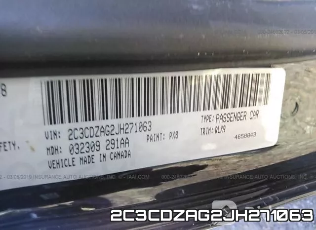 2C3CDZAG2JH271063 фото 10