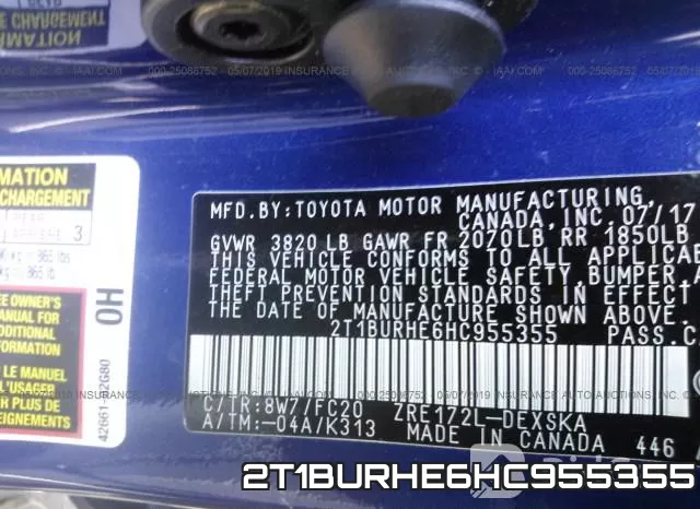 2T1BURHE6HC955355 фото 10