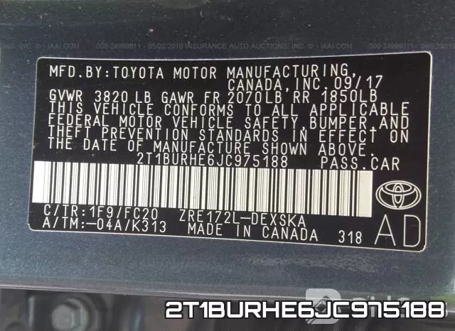 2T1BURHE6JC975188 фото 10