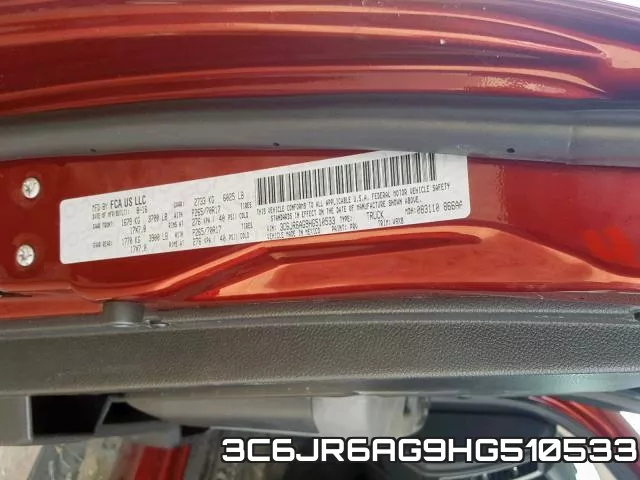 3C6JR6AG9HG510533 фото 2
