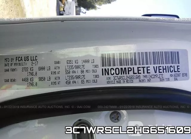 3C7WRSCL2HG651609 фото 10