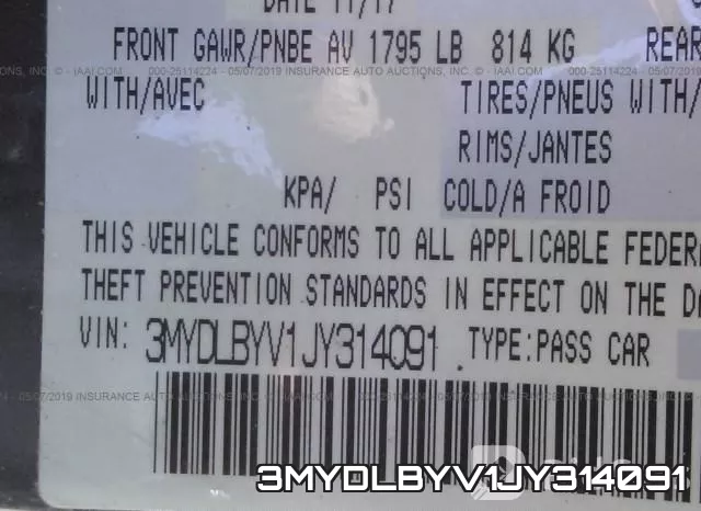 3MYDLBYV1JY314091 фото 10