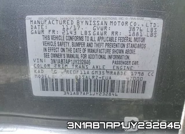 3N1AB7AP1JY232846 фото 10
