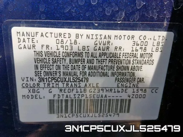 3N1CP5CUXJL525479 фото 2