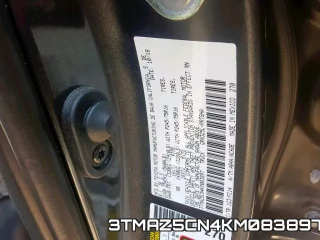 3TMAZ5CN4KM083897 фото 2