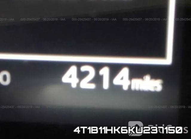 4T1B11HK6KU237150 фото 8