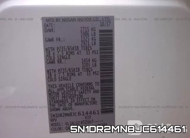 5N1DR2MN8JC614461 фото 10