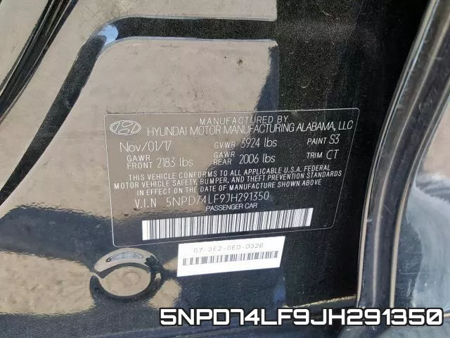 5NPD74LF9JH291350 фото 2