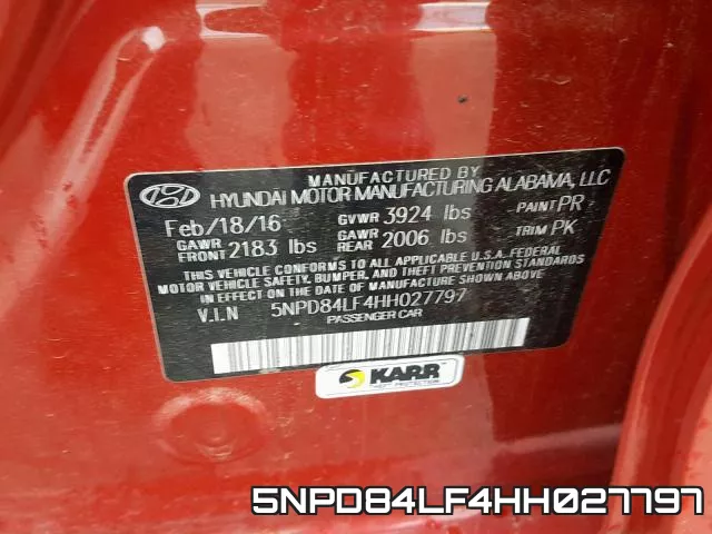5NPD84LF4HH027797 фото 2