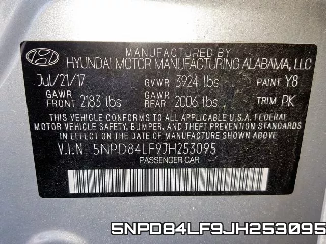 5NPD84LF9JH253095 фото 2