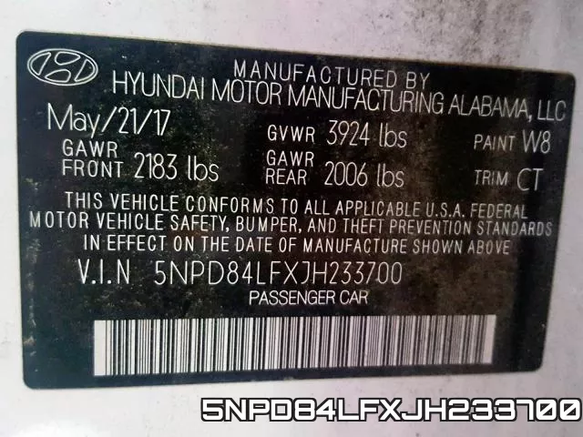 5NPD84LFXJH233700 фото 2