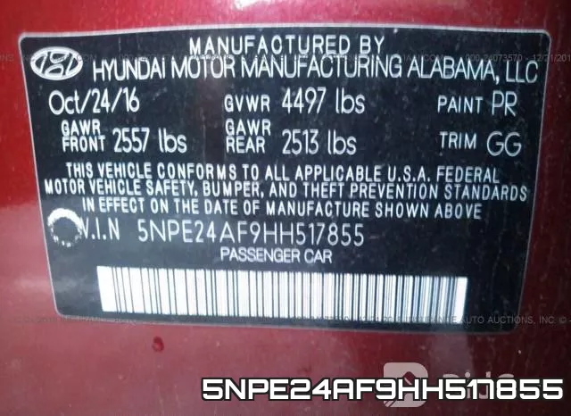 5NPE24AF9HH517855 фото 10
