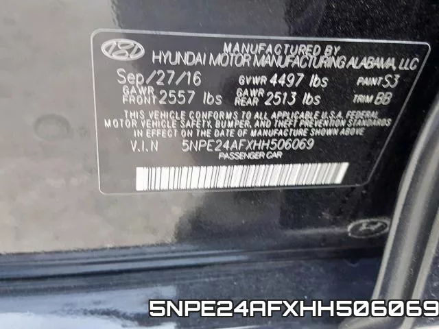 5NPE24AFXHH506069 фото 2