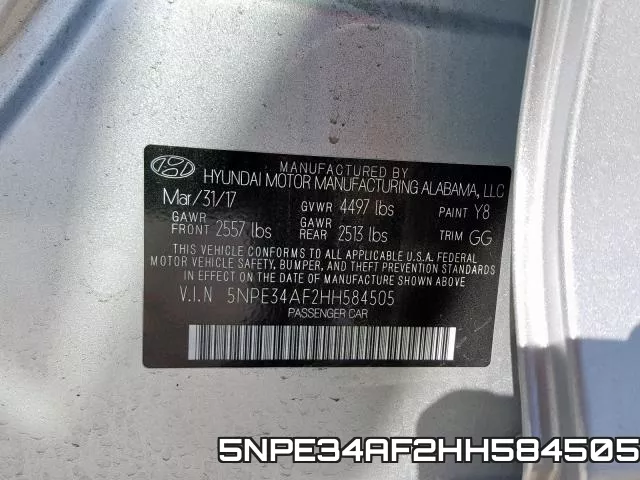 5NPE34AF2HH584505 фото 2