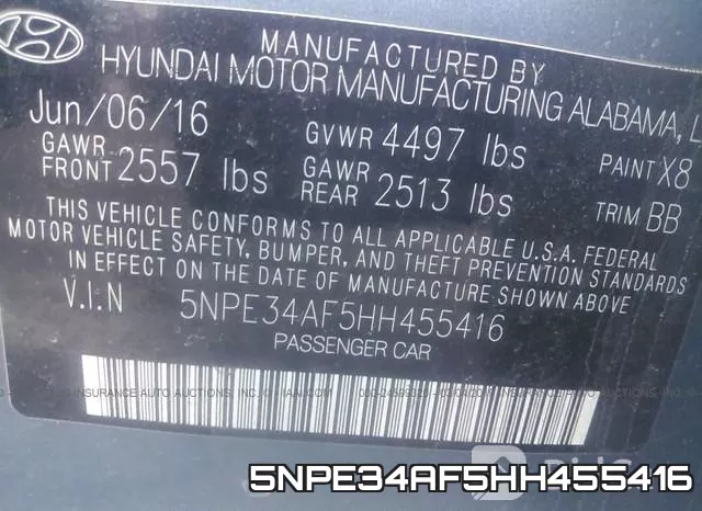 5NPE34AF5HH455416 фото 9