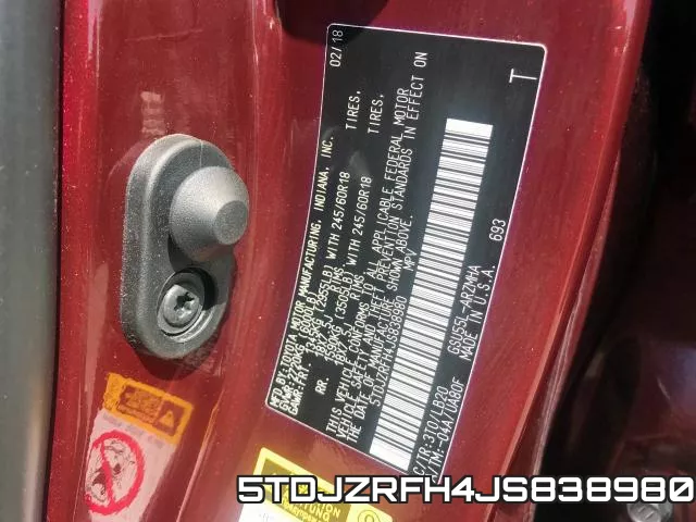 5TDJZRFH4JS838980 фото 2