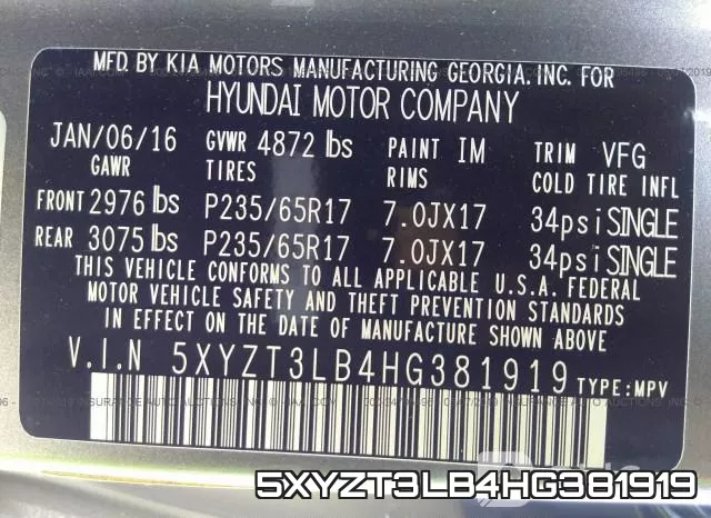5XYZT3LB4HG381919 фото 10