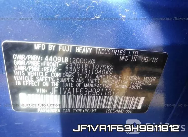 JF1VA1F63H9811812 фото 10