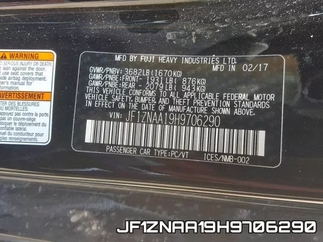 JF1ZNAA19H9706290 фото 2