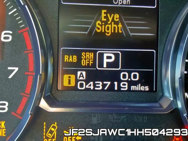 JF2SJAWC1HH504293 фото 9