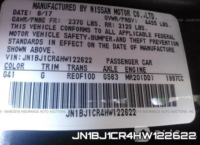 JN1BJ1CR4HW122622 фото 10