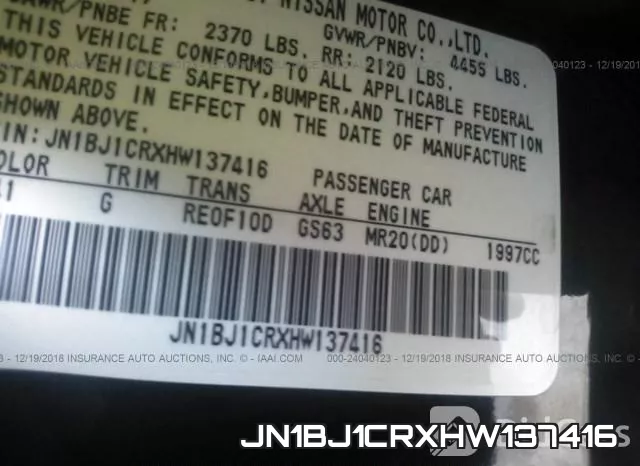 JN1BJ1CRXHW137416 фото 10