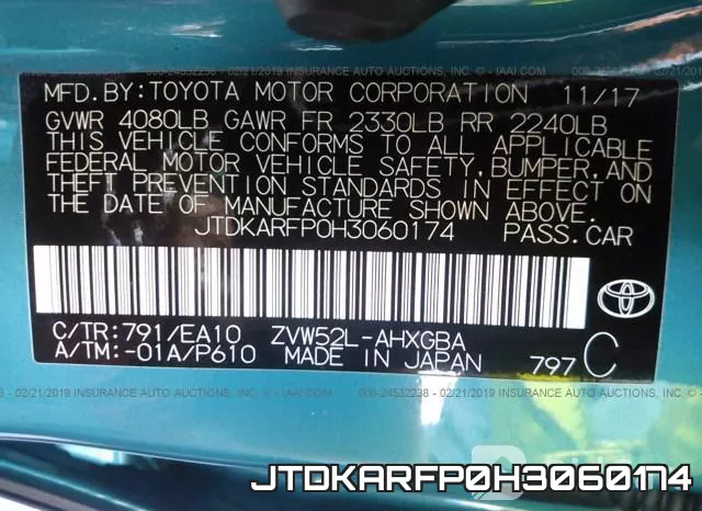 JTDKARFP0H3060174 фото 10