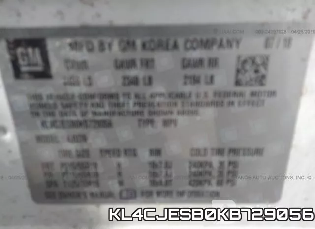 KL4CJESB0KB729056 фото 10
