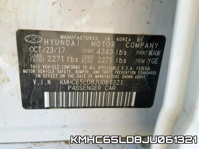 KMHC65LD8JU061321 фото 2