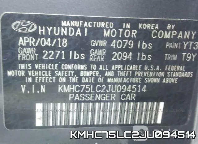 KMHC75LC2JU094514 фото 10