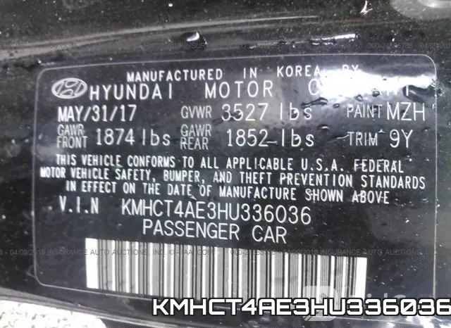 KMHCT4AE3HU336036 фото 10