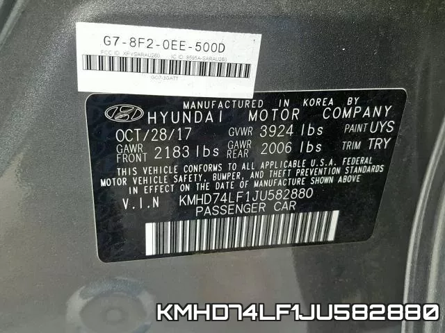 KMHD74LF1JU582880 фото 2