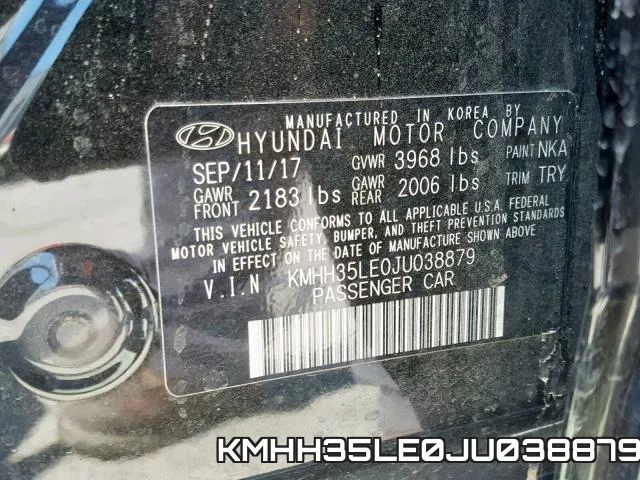 KMHH35LE0JU038879 фото 2